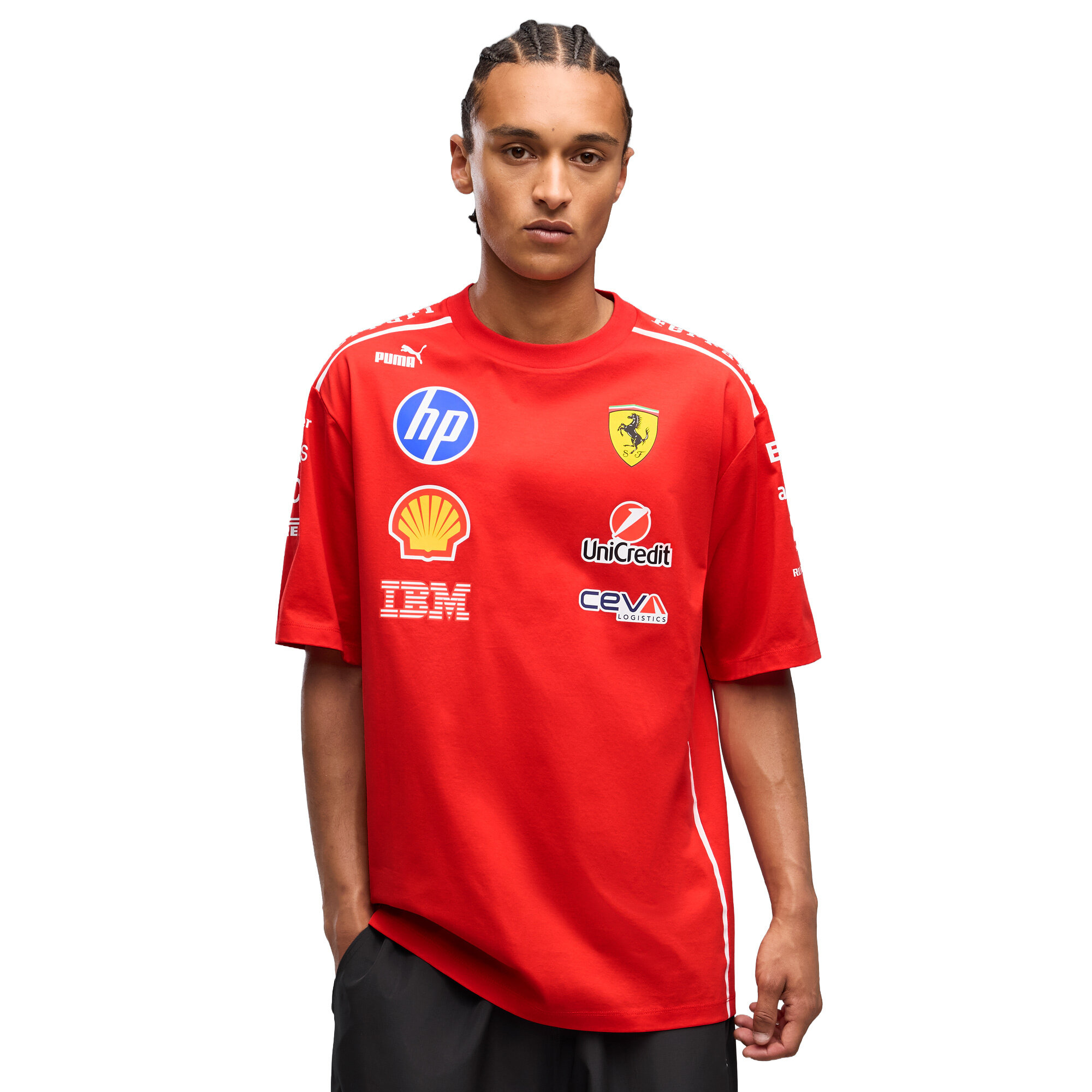 T-shirt Scuderia Ferrari 2026 Team Special Edition Monza - Rossa