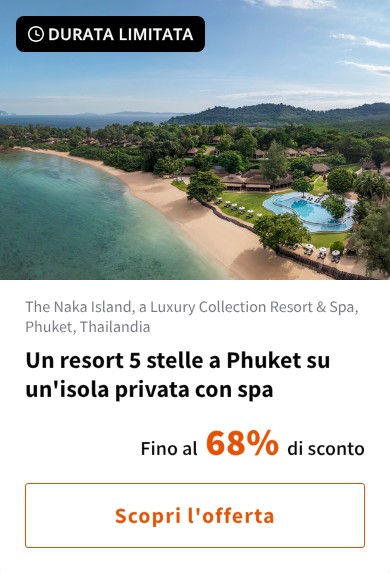 Un resort 5 stelle a Phuket su un'isola privata con spa