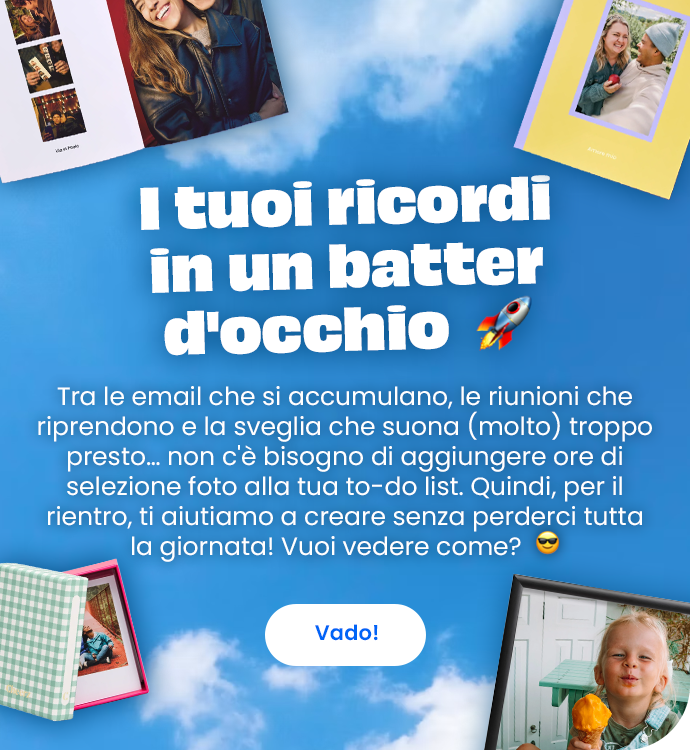 I tuoi ricordi in un batter d'occhio 🚀