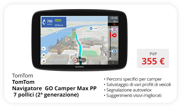 Navigatore TomTom GO Camper Max PP 7 pollici (2ª generazione)