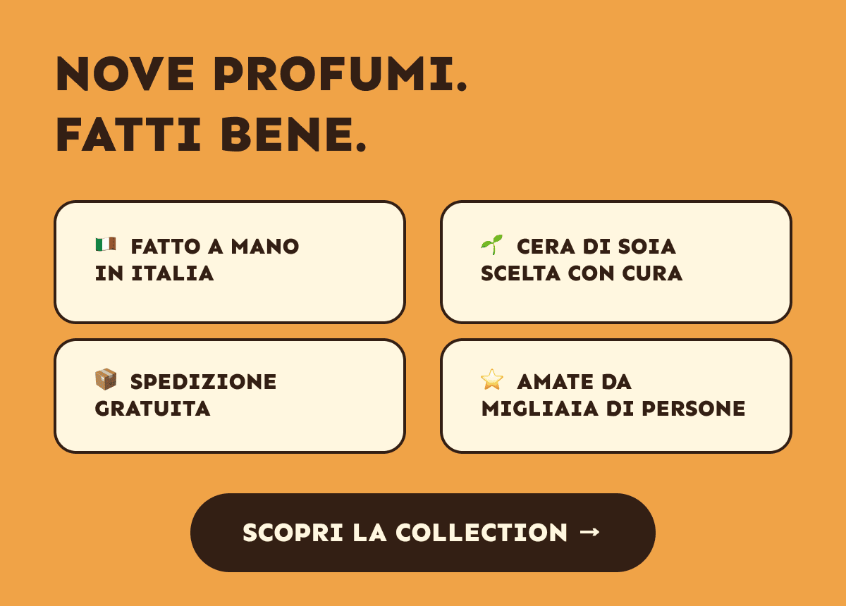 Nove profumi fatti bene