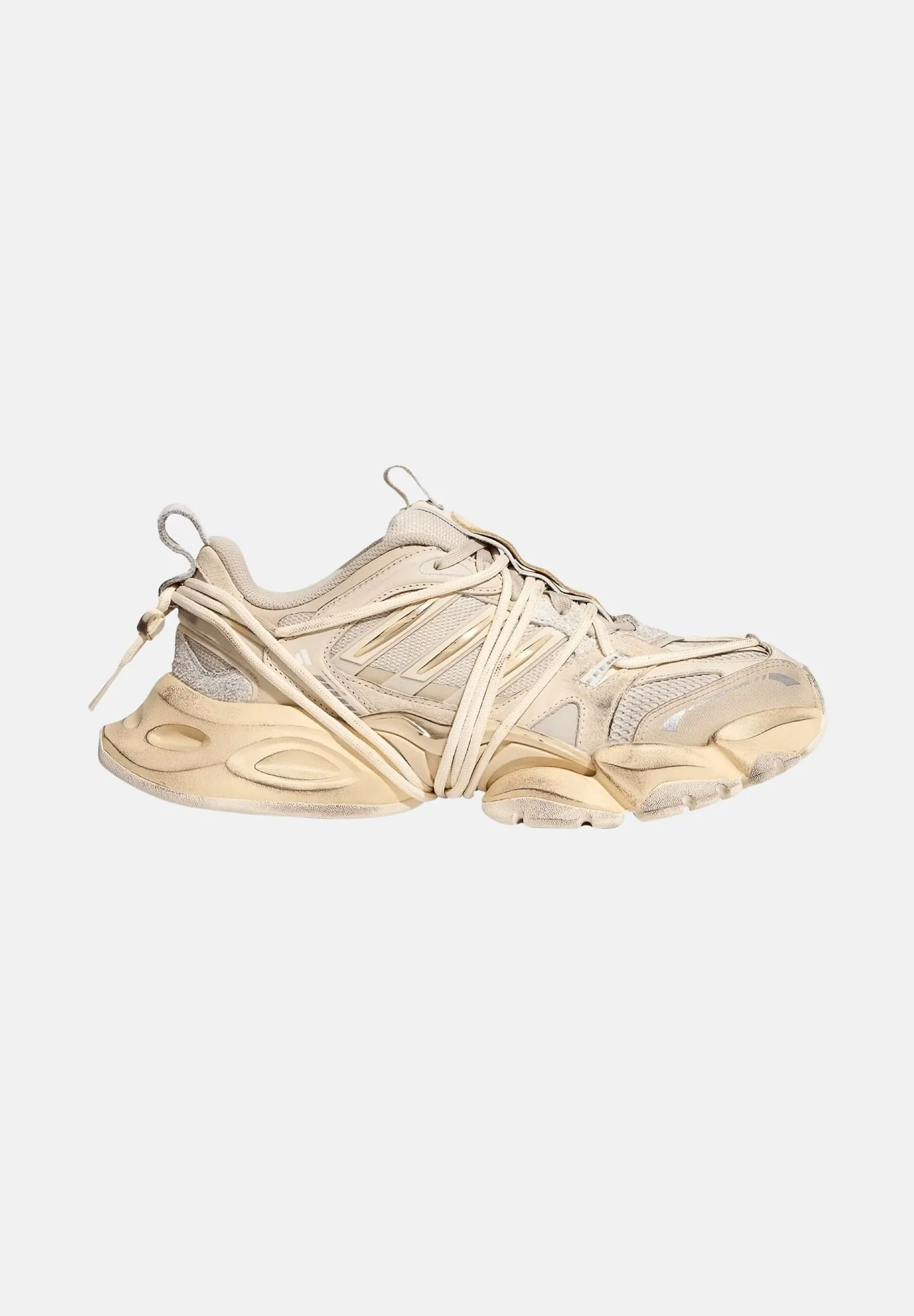Image of ADIDAS ORIGINALS Sneakers XLG RUNNER DELUXE 2.0 Wonder-beige chiaro per uomo e donna con costruzione a pannelli