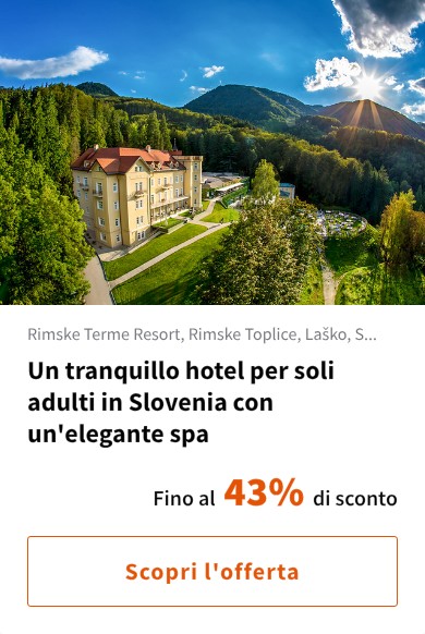 Un tranquillo hotel per soli adulti in Slovenia con un'elegante spa