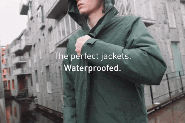 The perfect jackets. Waterproofed