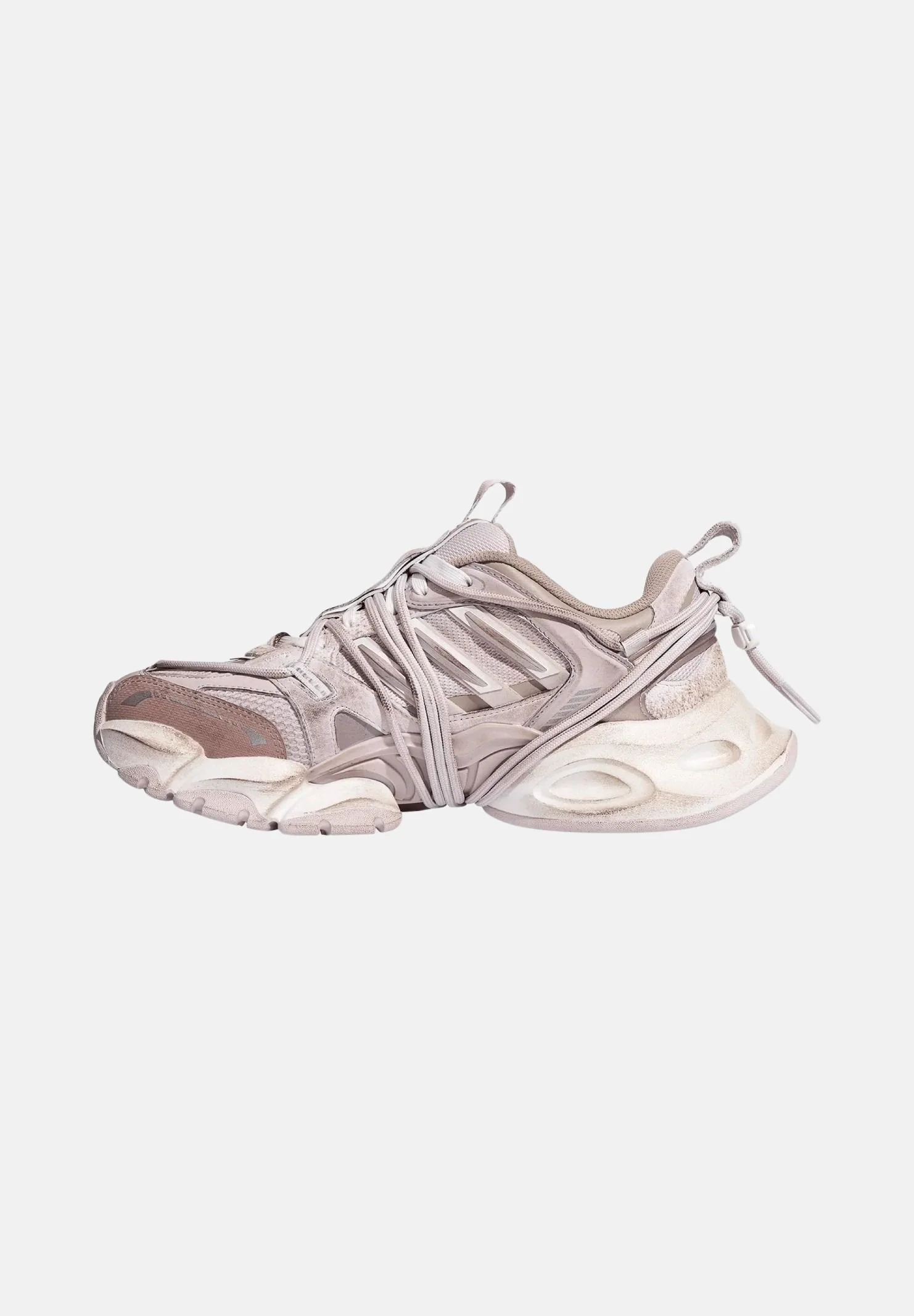 Image of ADIDAS ORIGINALS Sneakers XLG RUNNER DELUXE 2.0 grigio perla per uomo e donna dal design chunky monocromatico