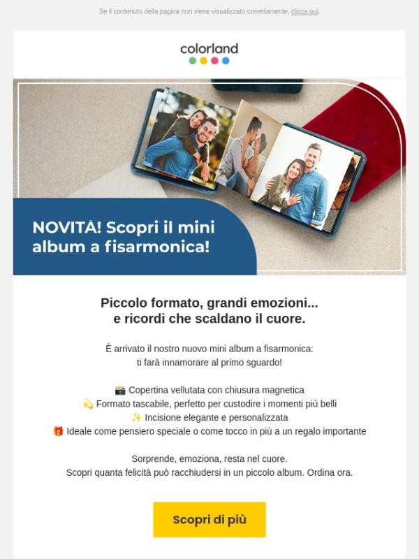 NOVITÀ! Scopri il mini album a fisarmonica pieno di emozioni!