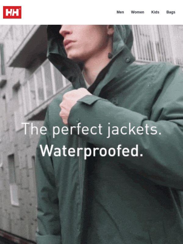 The perfect jackets—waterproofed.