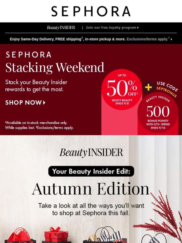 This autumn, we're falling head over heels for *you*