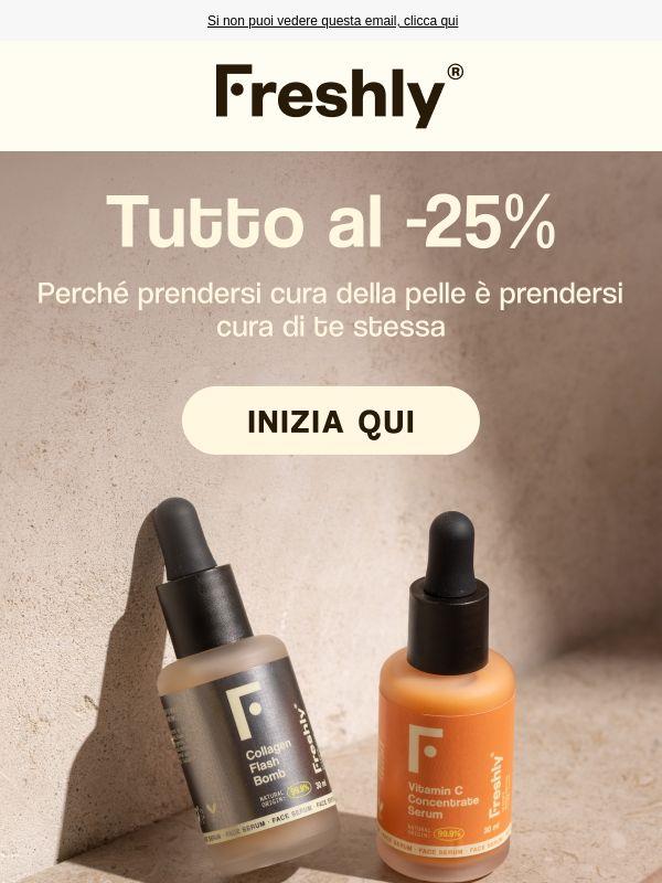 -25% 🤎 Di cosa ha bisogno la tua pelle?