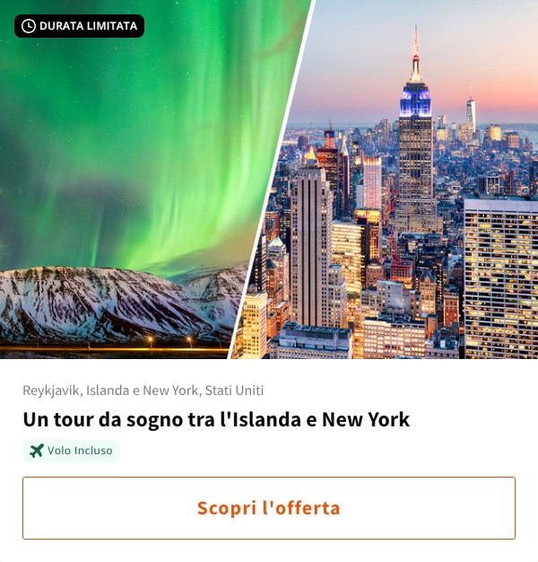 Un tour da sogno tra l'Islanda e New York