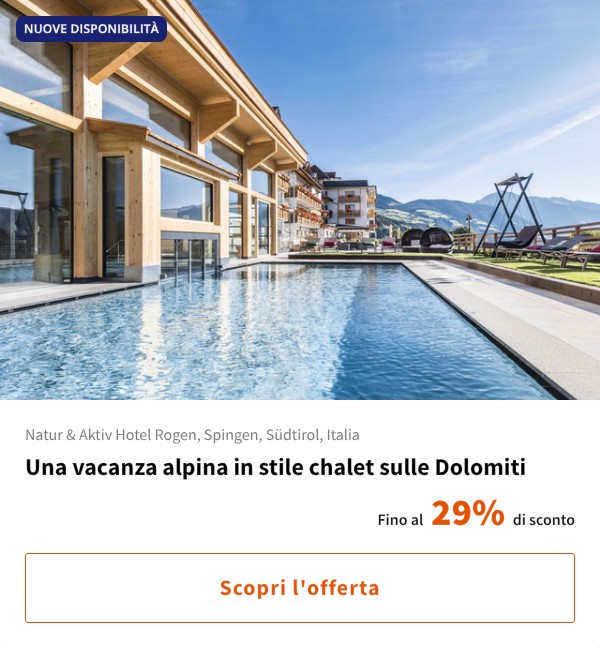 Una vacanza alpina in stile chalet sulle Dolomiti