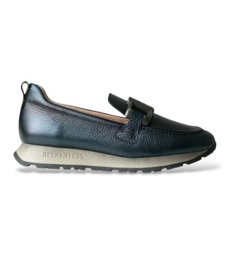 Mocassini in pelle Kansas I25 blu