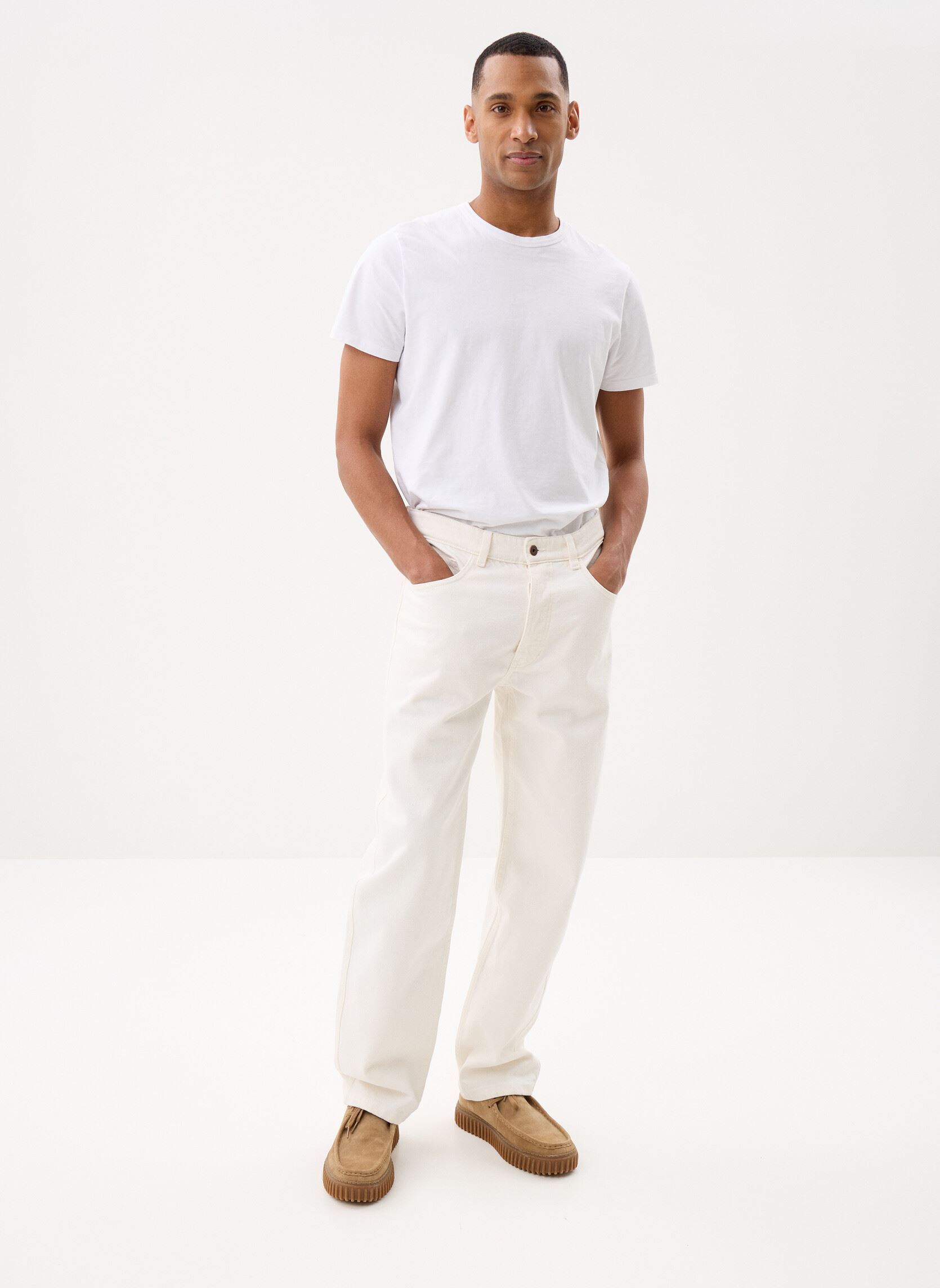 Marvin&Co Jeans droit PARAGUAY homme blanc