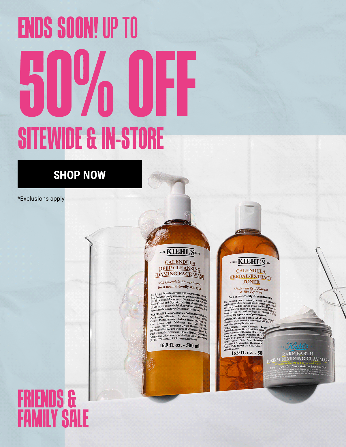 ENDS SOON! UP TO 50% OFF