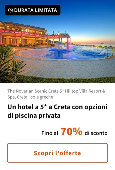 Un hotel a 5* a Creta con opzioni di piscina privata