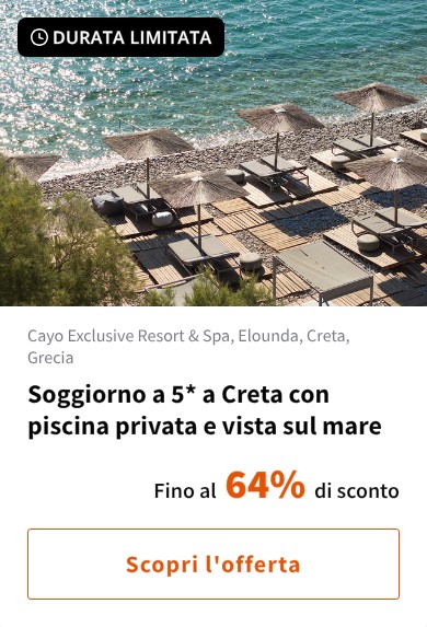 Soggiorno a 5* a Creta con piscina privata e vista sul mare