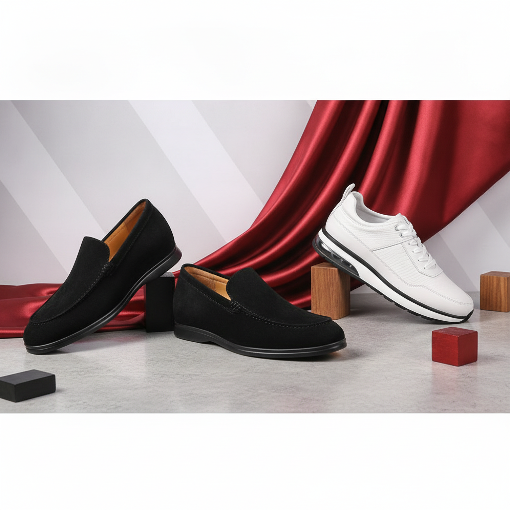 Scarpe con rialzo Faretti, vista frontale