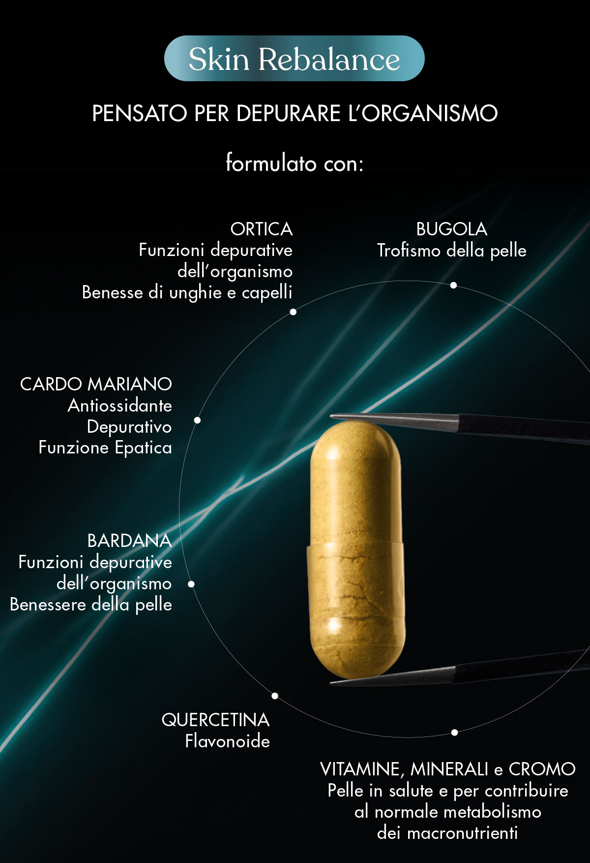 skin rebalance è pensato per depurare l'organismo 