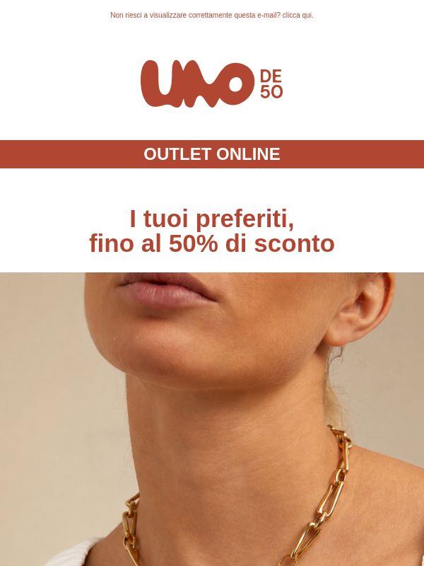 Outlet: fino al 50% di sconto