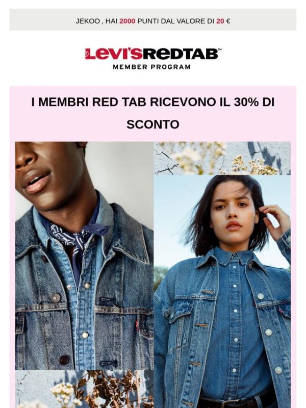 I membri Red Tab ricevono il 30% di sconto