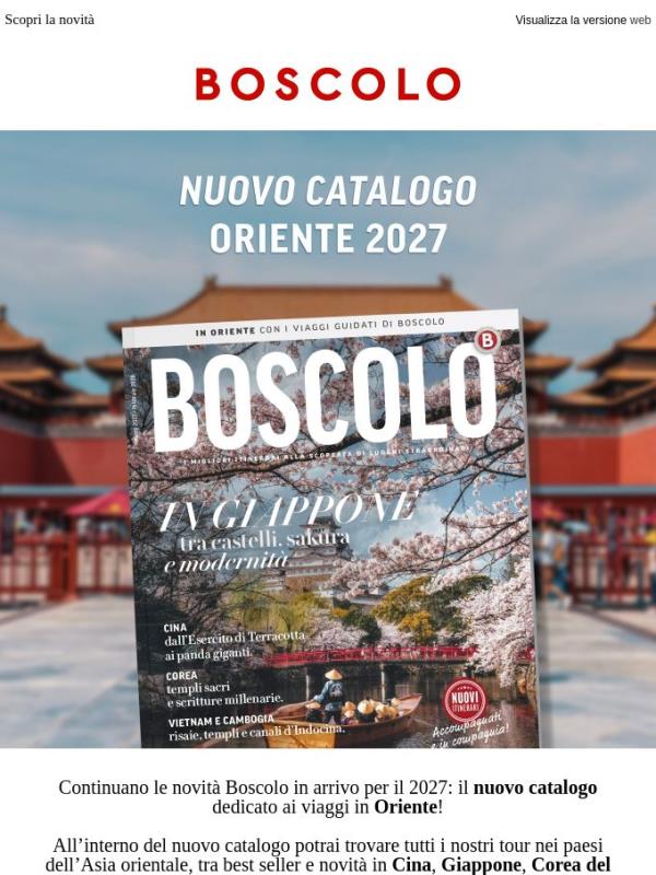 È arrivato il nuovo catalogo Oriente 2027