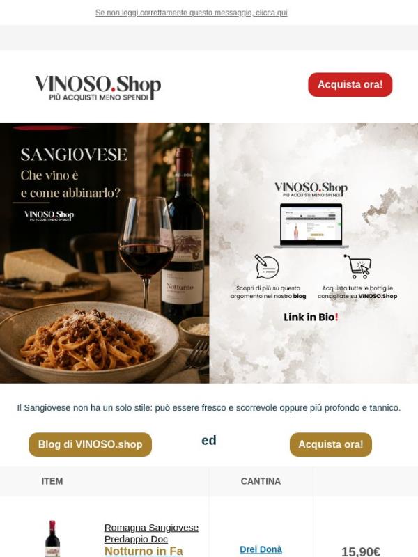 🍷 VINOSO | Un solo nome, molti Sangiovese