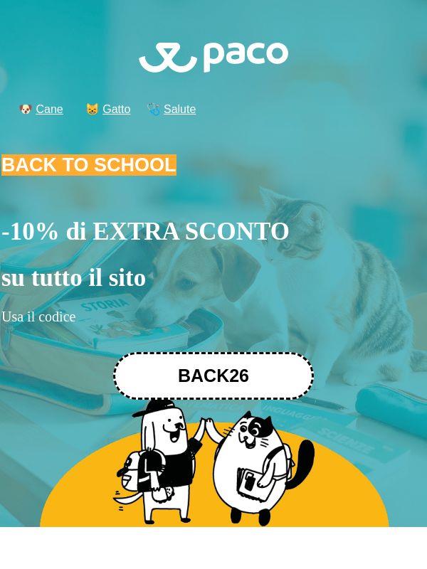 Back To School: tutto pronto su Paco!