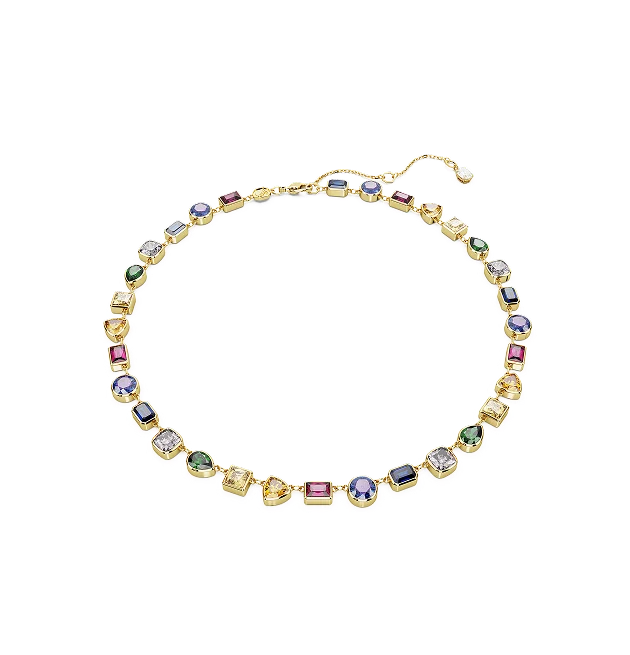 Collana Imber, Taglio misto, Multicolore, Finitura oro 18K