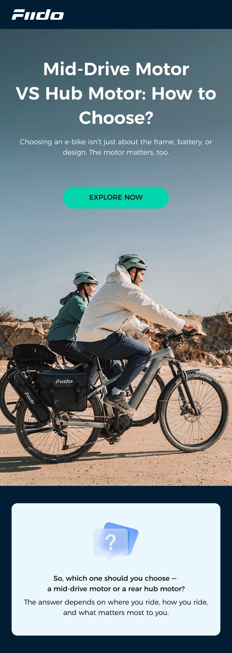 Mid-Drive Motor VS Hub Motor: How to Choose?