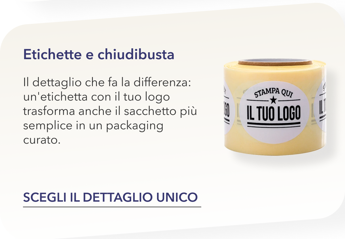Etichette e chiudi busta.