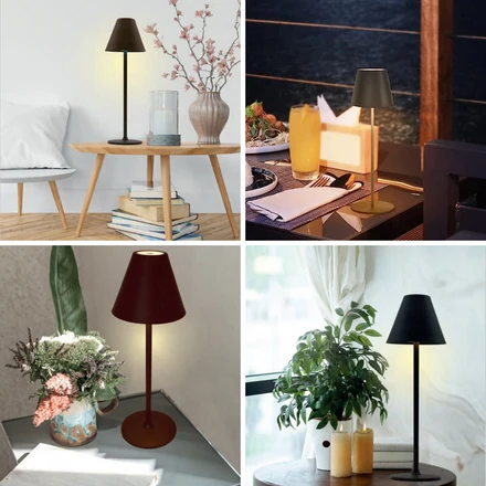 Lampada da Tavolo LED Ricaricabile, Touch Luce Calda Dimmerabile - Corten