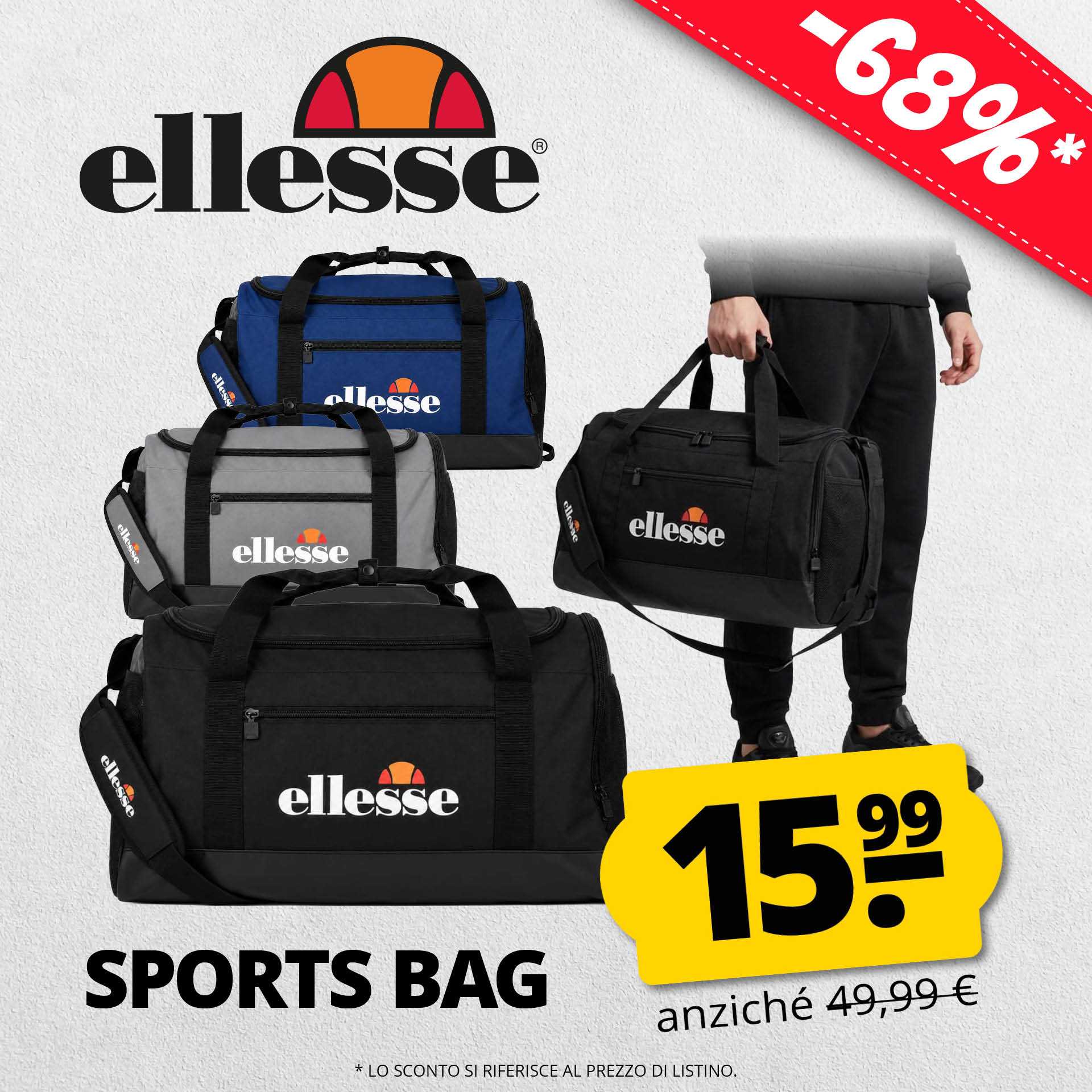 ellesse capri borsone da palestra 35l