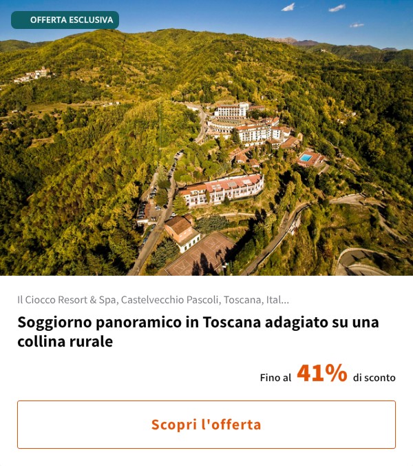 Soggiorno panoramico in Toscana adagiato su una collina rurale