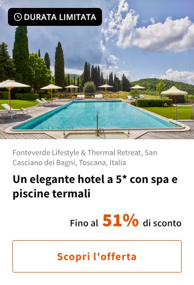 Un elegante hotel a 5* con spa e piscine termali