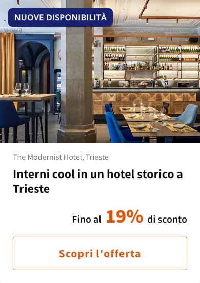 Interni cool in un hotel storico a Trieste