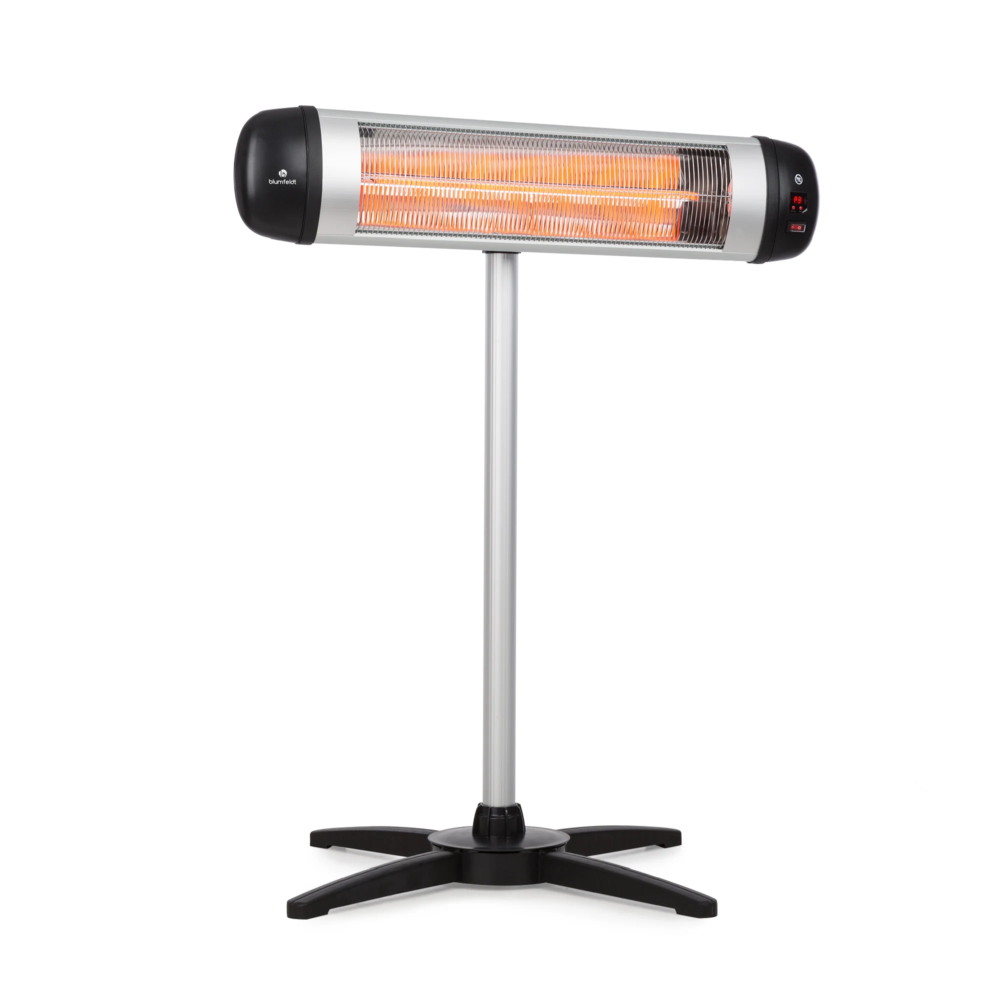Rising Sun 2500W Riscaldatore Infrarossi da Esterno Argento