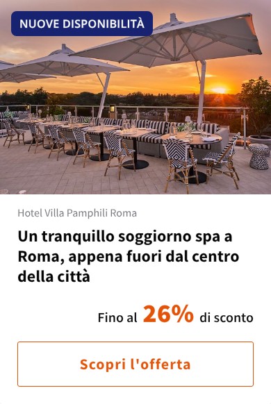 Un tranquillo soggiorno spa a Roma, appena fuori dal centro della città