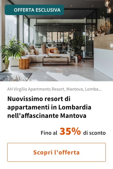 Nuovissimo resort di appartamenti in Lombardia nell'affascinante Mantova