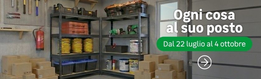 Ogni cosa al suo posto. Dal 22 luglio al 4 ottobre