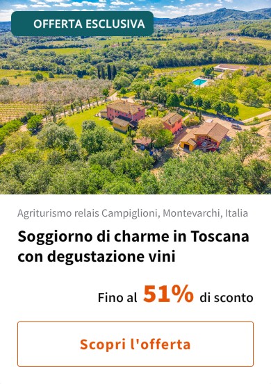 Soggiorno di charme in Toscana con degustazione vini