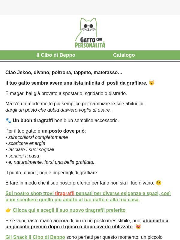 Il tuo gatto graffia i mobili quando non ci sei?