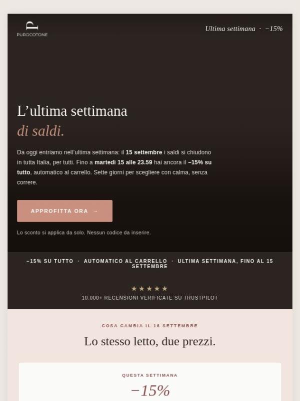 ette giorni, poi i saldi finiscono in tutta Italia