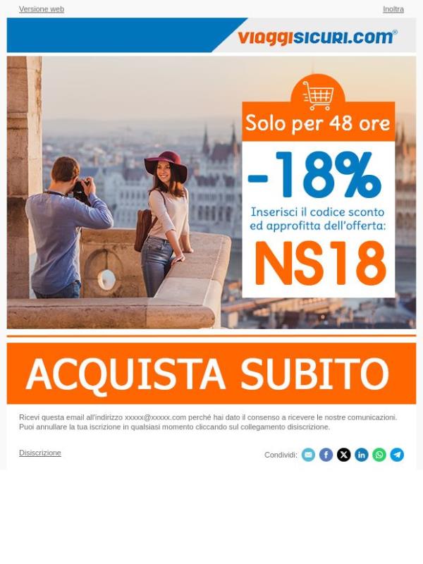 - 18% su tutte le nostre polizze!