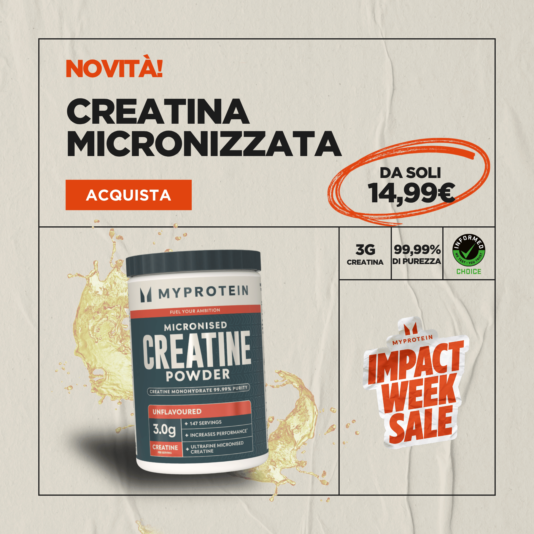 creatina micronizzata