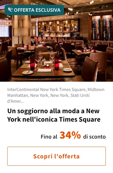 Un soggiorno alla moda a New York nell'iconica Times Square