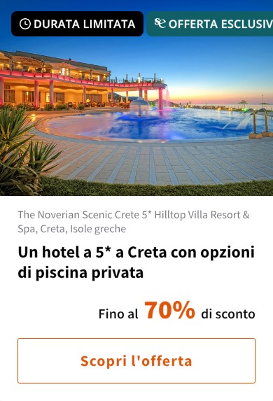 Un hotel a 5* a Creta con opzioni di piscina privata