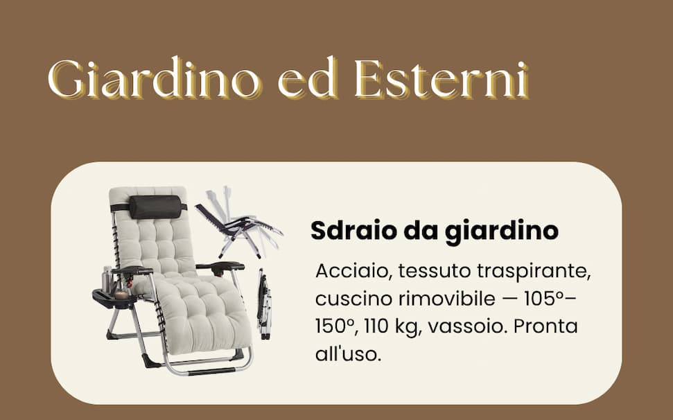 Sdraio da giardino