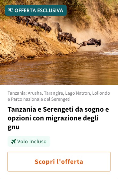 Tanzania e Serengeti da sogno e opzioni con migrazione degli gnu