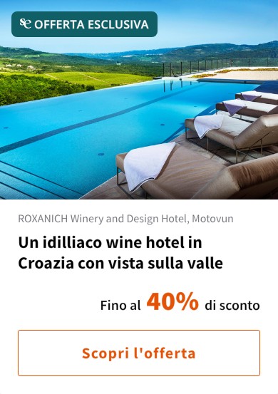 Un idilliaco wine hotel in Croazia con vista sulla valle
