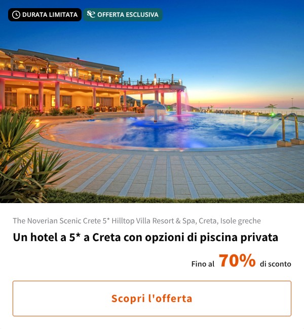 Un hotel a 5* a Creta con opzioni di piscina privata